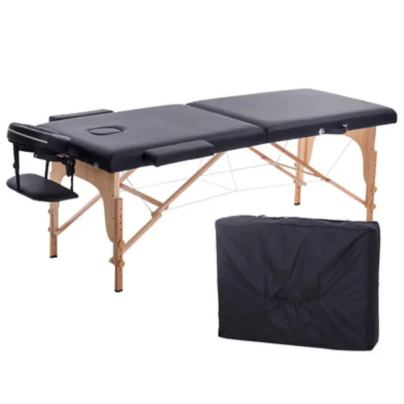 Round-Corner Wooden Massage Table — wooden tables by Mars Industrial