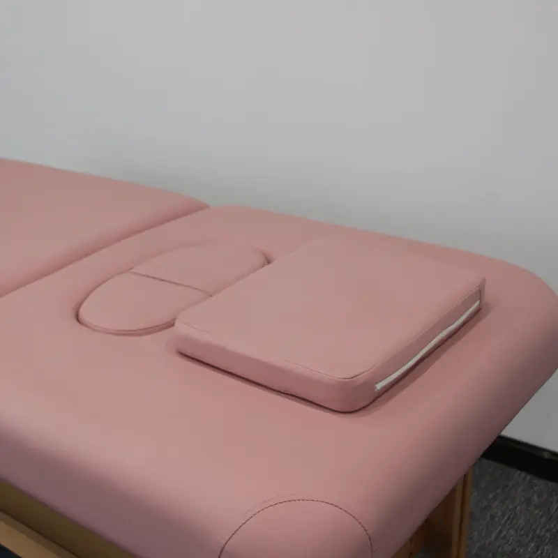 Solid Wood Fixed Massage Bed with Chest Rest — stationary tables by Mars Industrial