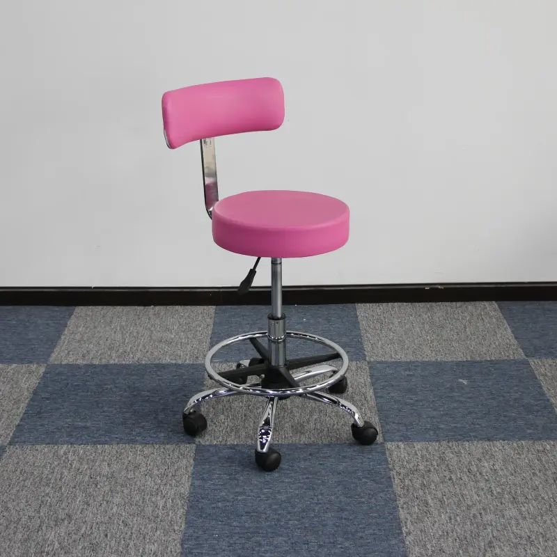 Swivel Stool with Backrest & Foot Ring — stools by Mars Industrial