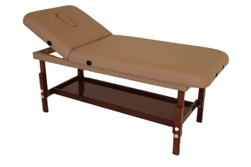 Wooden Stationary Table with Lifting Back — stationary tables by Mars Industrial